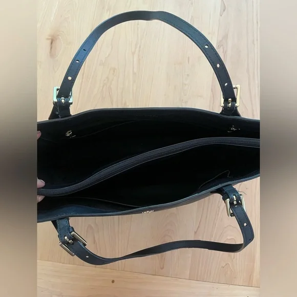 [Tory Burch] Saffiano Leather Laptop Tote Bag - Picture 5 of 14